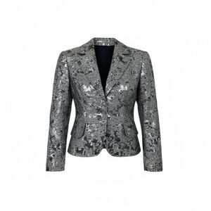 Bandolera NWOT Holiday Season Blazer Black Silver, Fully Lined